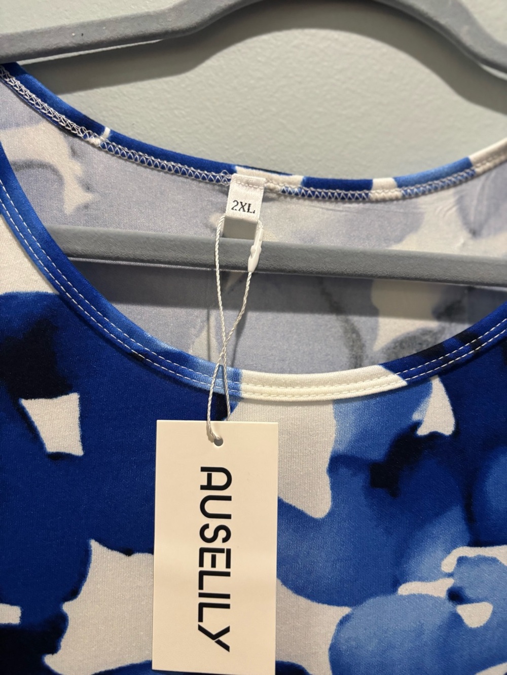 Auselily 2XL Womens Dress Blue NWT